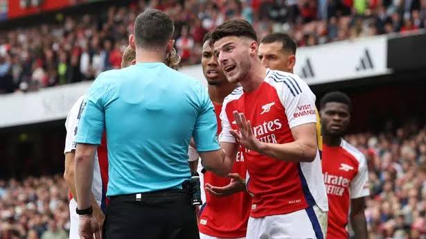 Premier League explains controversial Declan Rice red card that rules him out of North London derby