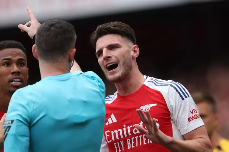 I saw VAR explanation of Declan Rice Arsenal red card and one person is to blame