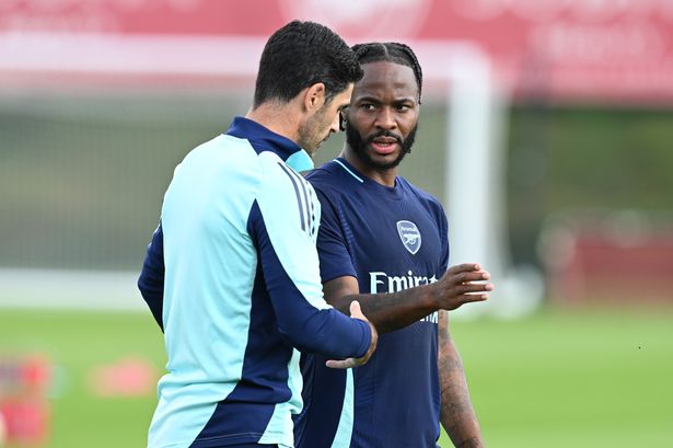 What Arsenal star Raheem Sterling did before North London Derby as Mikel Arteta drops debut hint