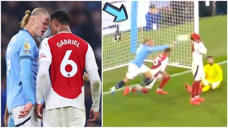 Why Erling Haaland escaped punishment for Gabriel ball throw in Man City vs Arsenal drama