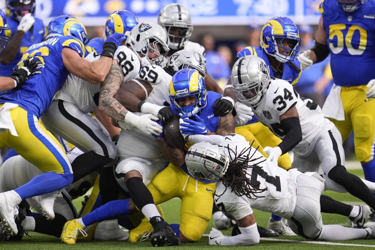 Rams’ defense shines, forces four turnovers in win over Raiders