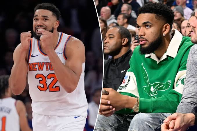 Towns Timely Takedown: NBA Star Karl-Anthony Towns Makes Powerful Statement by Changing Out of Controversial NFL Gear